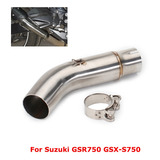 Para Suzuki Gsr750 Gsx-s750 Tubo De Escape Medio Enlace