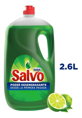 Lavatrastes Líquido Salvo Total Limón 2.6 L