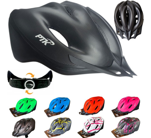 Capacete Bike Ciclismo Mtb Adulto Com Regulagem Ciclista Ptk