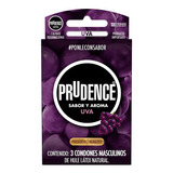 Preservativo Prudence  Con Color Y Sabor Uva