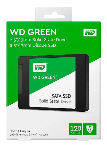 Wd Ssd Green 120gb 2.5 Int Sata 3d