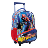 Mochila Wabro Spiderman City Hombre Araña Niño Carro 17 In