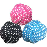 Brinquedo Para Cães Cachorro Mordedor Rope Ball Chalesco Cor Cores Sortidas