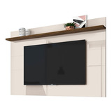 Painel Lord 1.80 Cm Suspenso Para Tv Até 60 Polegadas Sala Cor Off White Savana