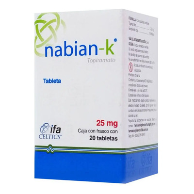 Nabian-k Tableta 25 Mg, 20 Tabletas | MercadoLibre
