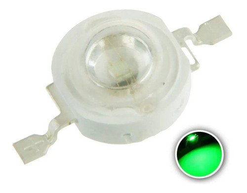 Led Chip 3w Pack 10 Unidades Led Smd 3 Watts Color Verde