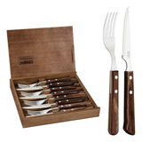 Kit Para Churrasco 8 Peças Em Aço Inox Polywood Tramontina