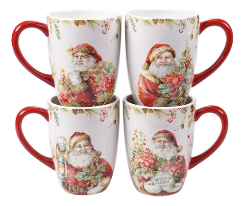 Cuento Navideño Internacional Certificado 22 Oz. Tazas, Jueg