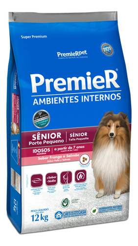 Alimento Premier Perro Senior Rz Pequeña Pollo Salmón 12k Np