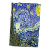 3d Rose The Starry Night De Vincent Van Gogh 1889-famous Fi