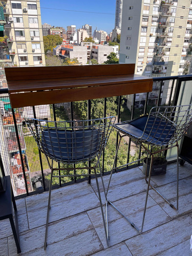 Banquetas Bertoia X2 Unid Usadas Con Almohadón