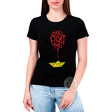 Camiseta Feminina It A Coisa Stephen King Float Barco Penny