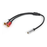 Cable Rca 2rca Macho A 3,5 Mm Hembra, Cable Auxiliar De Audi