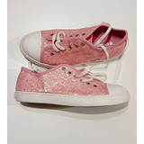 Zapatillas Shine Cheeky Talle 35 Rosa Brillo