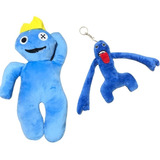 Kit Peluches Huggy Wuggy & Crown Little Blue Mantoy Rainbow 