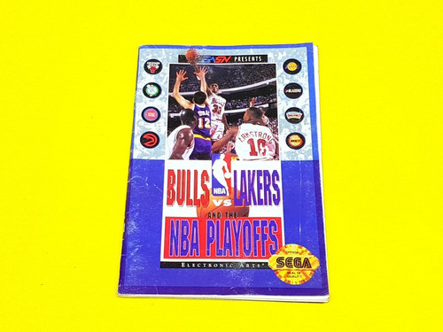 Manual Bulls Vs Lakers And The Nba Playoffs Sega Genesis