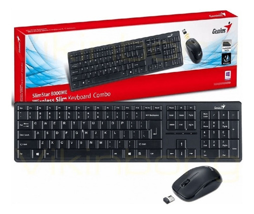 Kit Combo Inalambrico Teclado Y Mouse Genius Slimstar 8000se