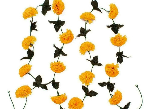 Guía De Flor De Cempasúchil Amarilla Artificial