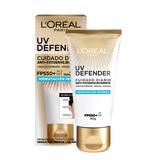 Protector Solar  L'oréal Paris  Uv Defender Hidratación Intensa 50fps  En Crema