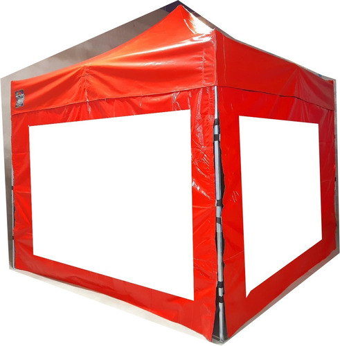 1 Tenda 3x3 Pvc Reforçada 3laterais Cristal 