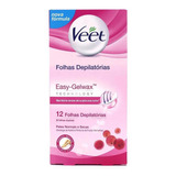 Folhas Depilatórias Corporal Para Pele Normal Veet 12 Folhas