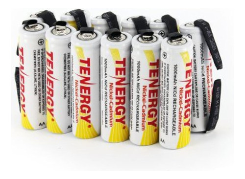 Batería Aa Nicd Recargable Tenergy, Baterías De Alta Capacid