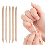 Palillos Palos De Naranjo Empujador Cuticula Manicure Paqete