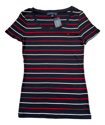 Tommy Hilfiger Remera Cuello Redondo M/corta Original Mujer