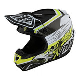 Casco Moto Se4 Polya Skooly Negro / Amarillo Tld Original