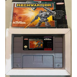 Snes Nitendo Jogo Mechwarrior Original 