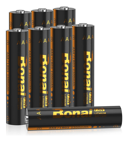 Bonai Baterias De Litio Aaa, 1.5 V 1200 Mah De Mayor Duracio