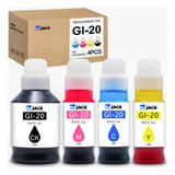 Kit De Botellas Gl-20 Para Canon Pixma  G5020 G6020 G7020