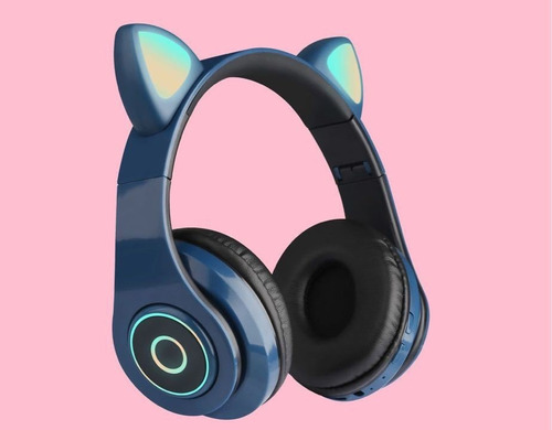 Diadema Bluetooth Oreja Gato Colores Aux 3.5 Mm