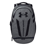 Mochila Under Armour Unisex  Hustle 5.0 1361176 002 29 L Gris Color Gris/negro Diseño De La Tela Poliéster