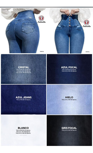 Jeans Fajero Antonella Push Up (nieves Original)