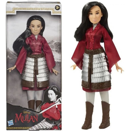 Boneca Princesa Mulan Traje Guerreira Disney Hasbro E8633