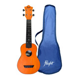 Flight Tus35 Naranja Ukulele Soprano Con Funda