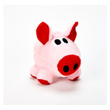 Brinquedo Pelucia C/apito Para Caes Porquinho Cor Rosa Desenho Porco