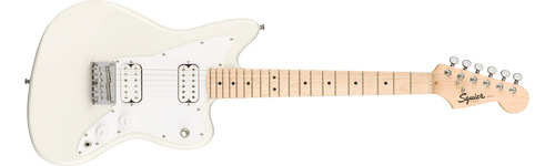 Squier Mini Jazzmaster Hh - Guitarra Eléctrica, Color Blan.