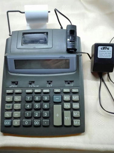 Calculadora  Cifra Pr 221 Con Impresión.a Pilas Y 220 Volts