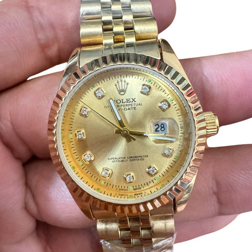 Relogio Rolex Pequeno Feminino Datejust Dourado Com Dourado