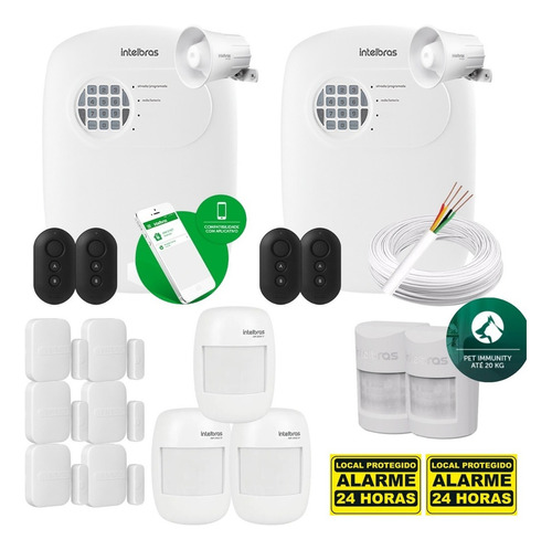 Kit Para Instalador C/ 2 Centrais Anm 24 Net E Componentes