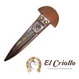 Vaina De Cuero Para Cuchillo Hoja 30cm El Criollo Argentina