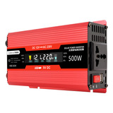 Inversor 500w Car 12v.110v Ac Solar Lcd Usb