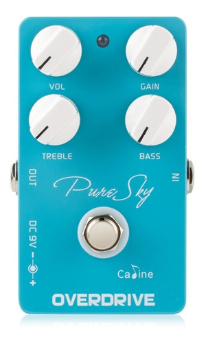 Pedal Caline Pure Sky Overdrive Guitarra Cor Azul