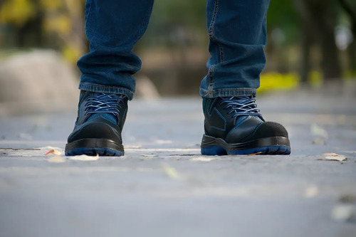 Bota De Seguridad Industrial Vanvien Blu Negro | Meses sin interés