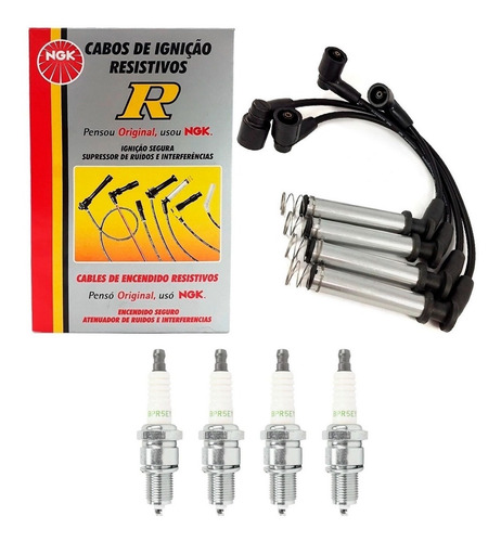 Kit Cables + Bujias Ngk Para Chevrolet Agile Celta 1.4 8v