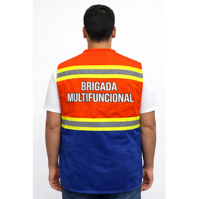 Paquete 3 Chalecos Azul\u002Fnaranja C\u002F Logo Multifuncional | Envío gratis