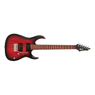 Guitarra Electrica X Vino Sombreado Mate X100 Opbb Cort Diestro Black Cherry Burst Jatobá