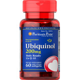  Ubiquinol 200 Mg, Apoia A Saúde Do Coração, 60 Cápsulas Gel